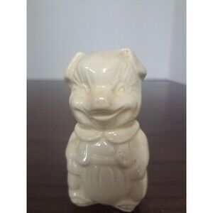 1940s Pig In Overalls Pepper Shaker Ceramic No Stopper